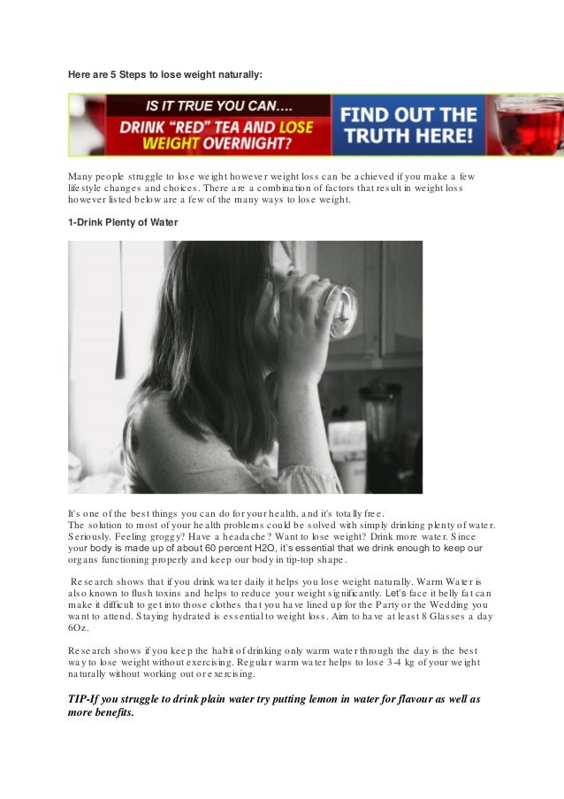 Weight loss warm water
